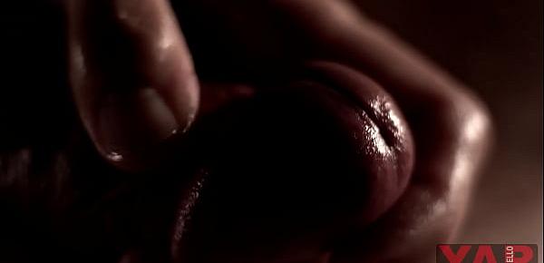  beautiful sports couple sex. a depraved woman with pleasure caresses a man and sucks his penis swallowing sperm